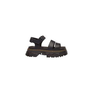 Dr. Martens Black Leather Flat Women's Sandals